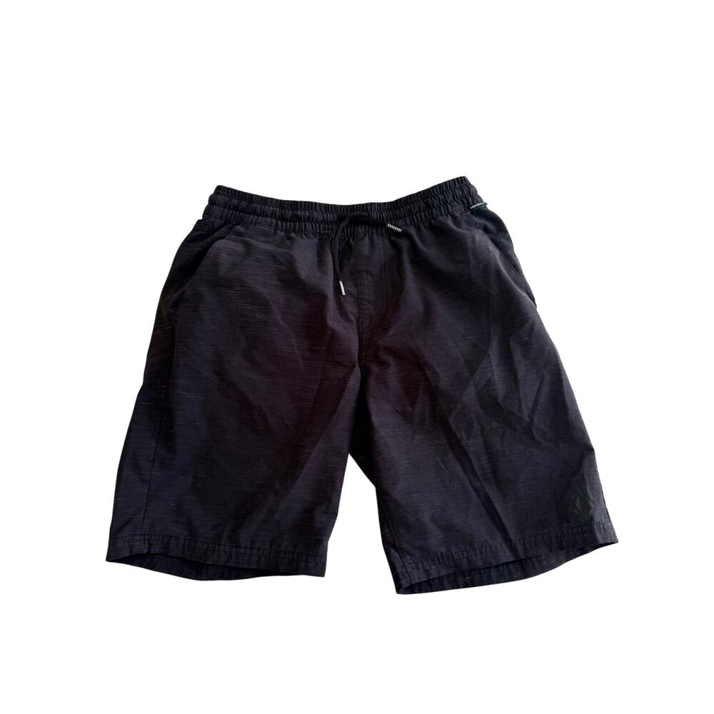 Volcom Understoned Youth Hybrid Shorts - Black & Quick-Dry